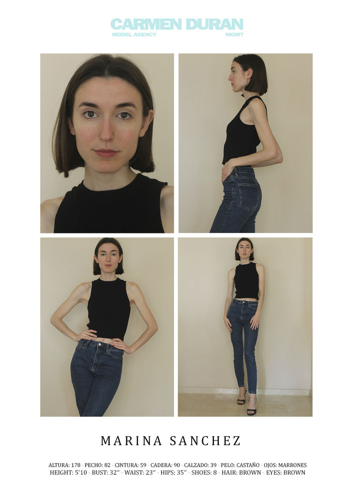 MARINA SANCHEZ. Carmen Duran Model Agency.