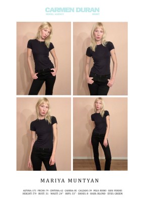 MARIYA MUNTYAN. Carmen Duran Model Agency.