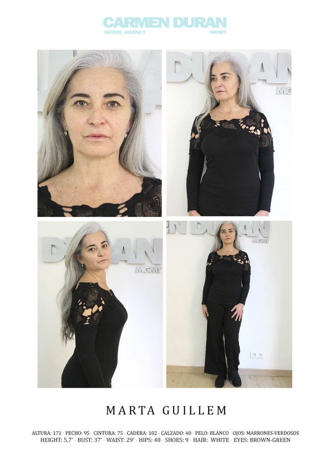 MARTA GUILLEM . Carmen Duran Model Agency.