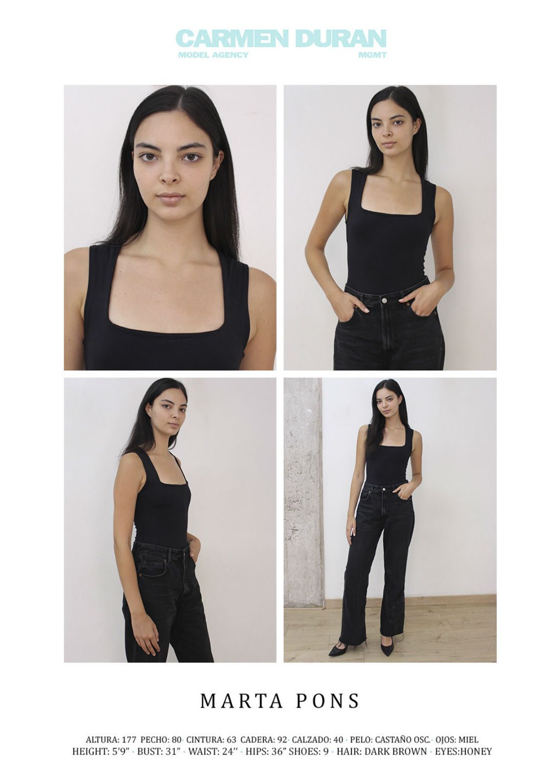 MARTA PONS. Carmen Duran Model Agency.