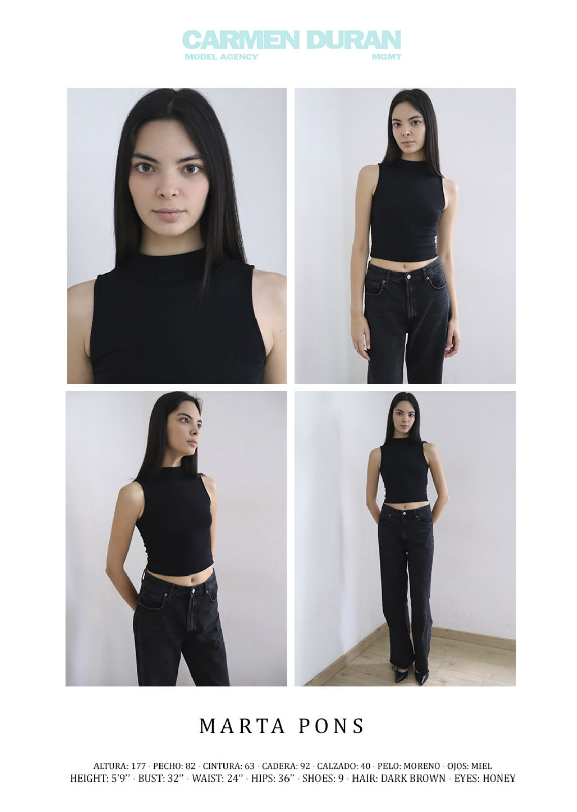 MARTA PONS. Carmen Duran Model Agency.