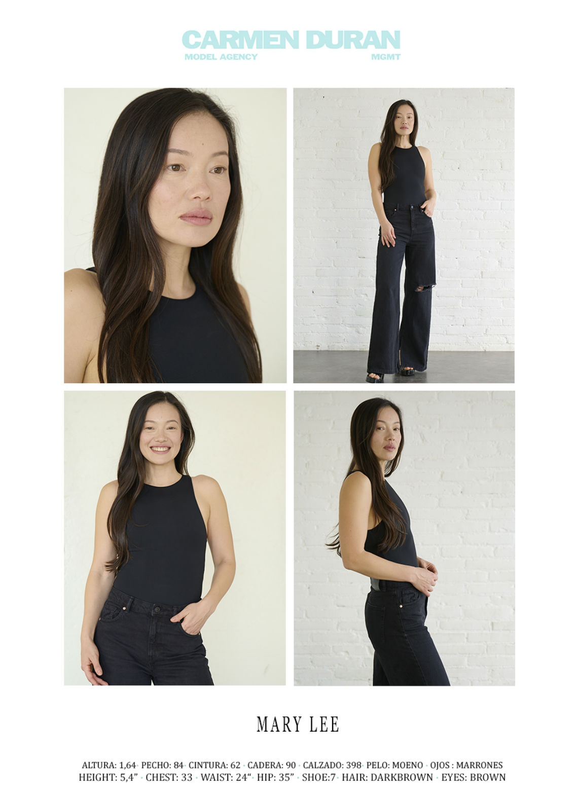 MARY LEE. Carmen Duran Model Agency.