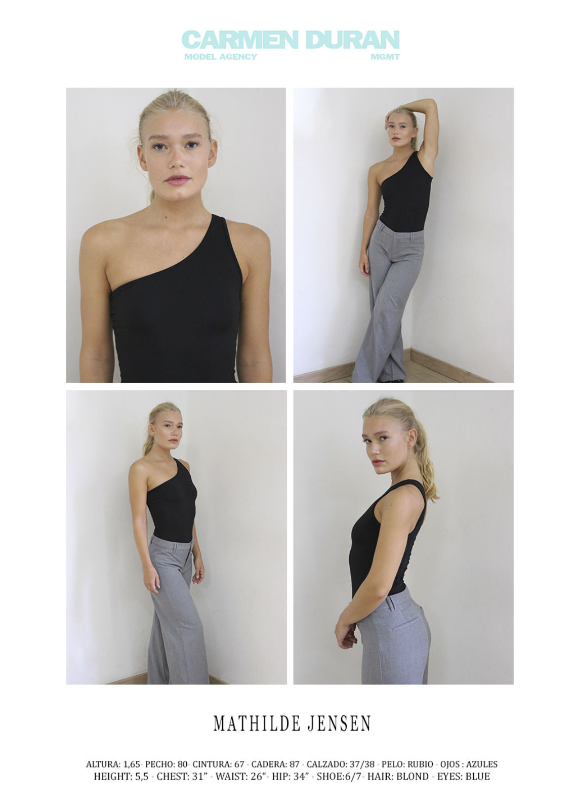 MATHILDE JENSEN. Carmen Duran Model Agency.