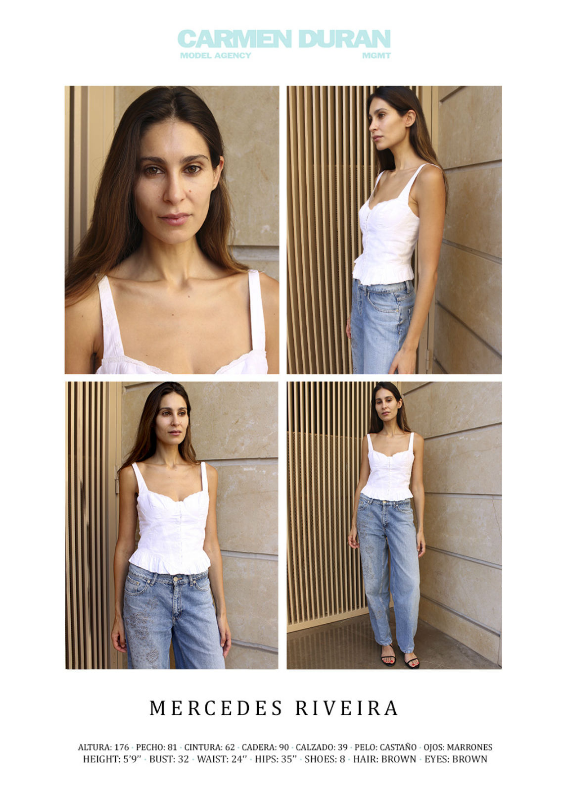 MERCEDES RIVEIRA. Carmen Duran Model Agency.