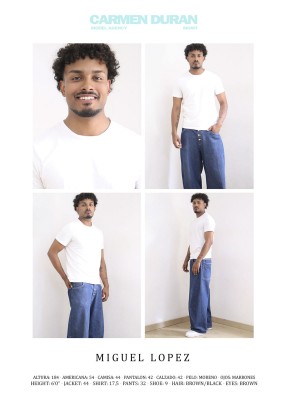 MIGUEL LOPEZ. Carmen Duran Model Agency.