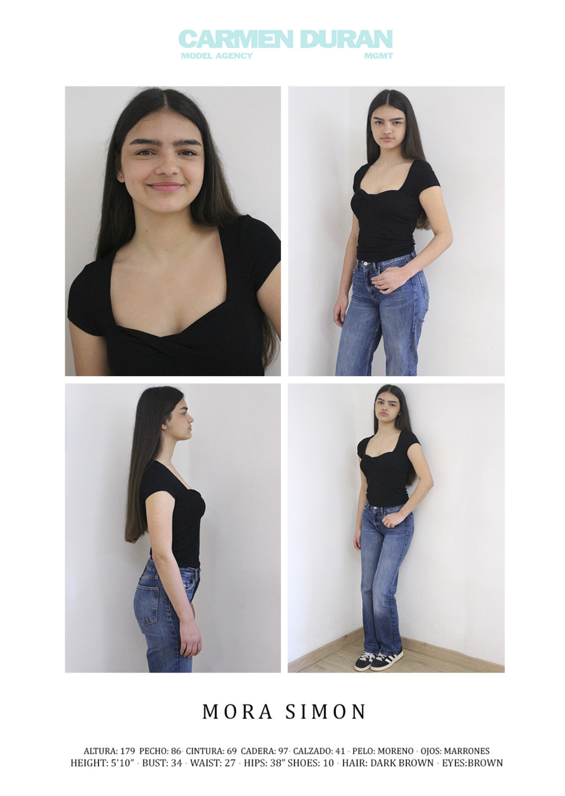 MORA  SIMON. Carmen Duran Model Agency.