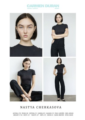 NASTYA CHERKASOVA. Carmen Duran Model Agency.