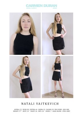 NATALI VAITKEVICH. Carmen Duran Model Agency.