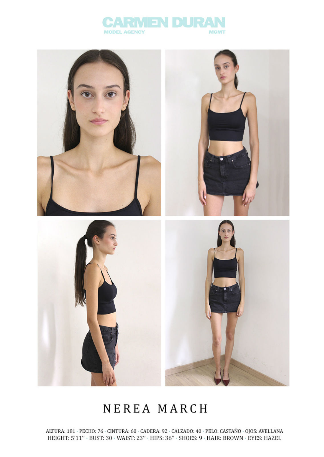 NEREA MARCH. Carmen Duran Model Agency.