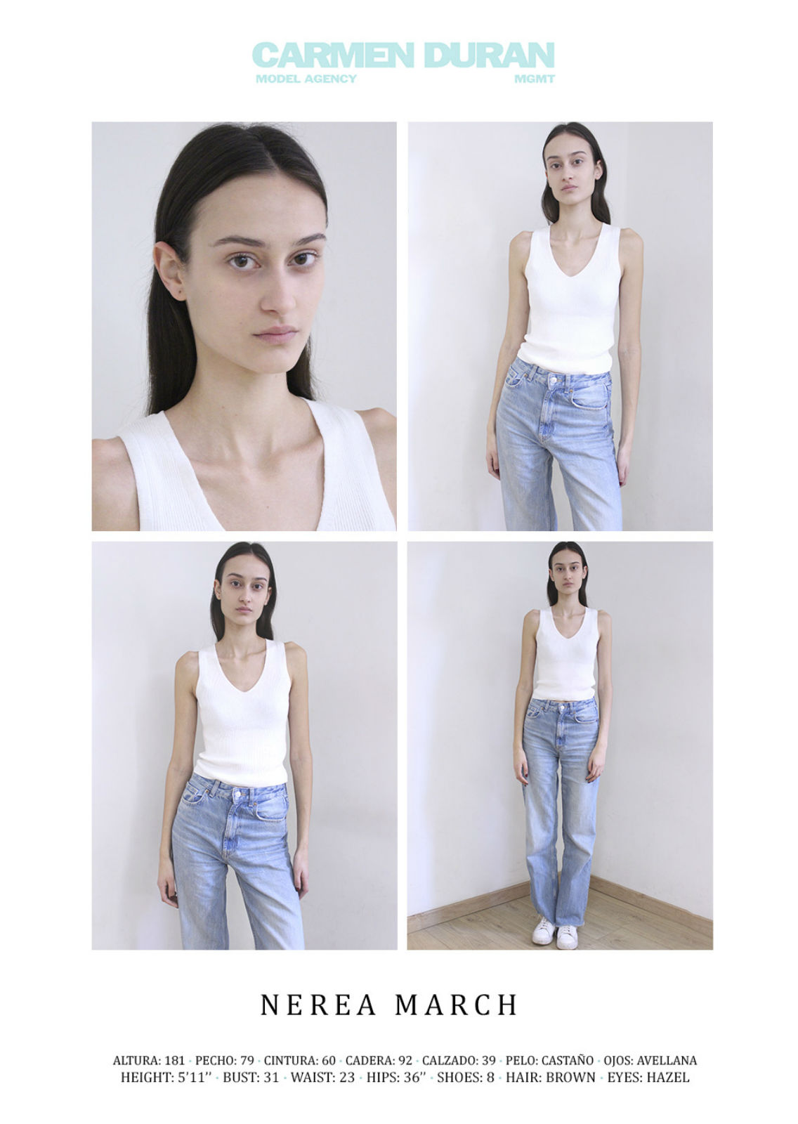 NEREA MARCH. Carmen Duran Model Agency.