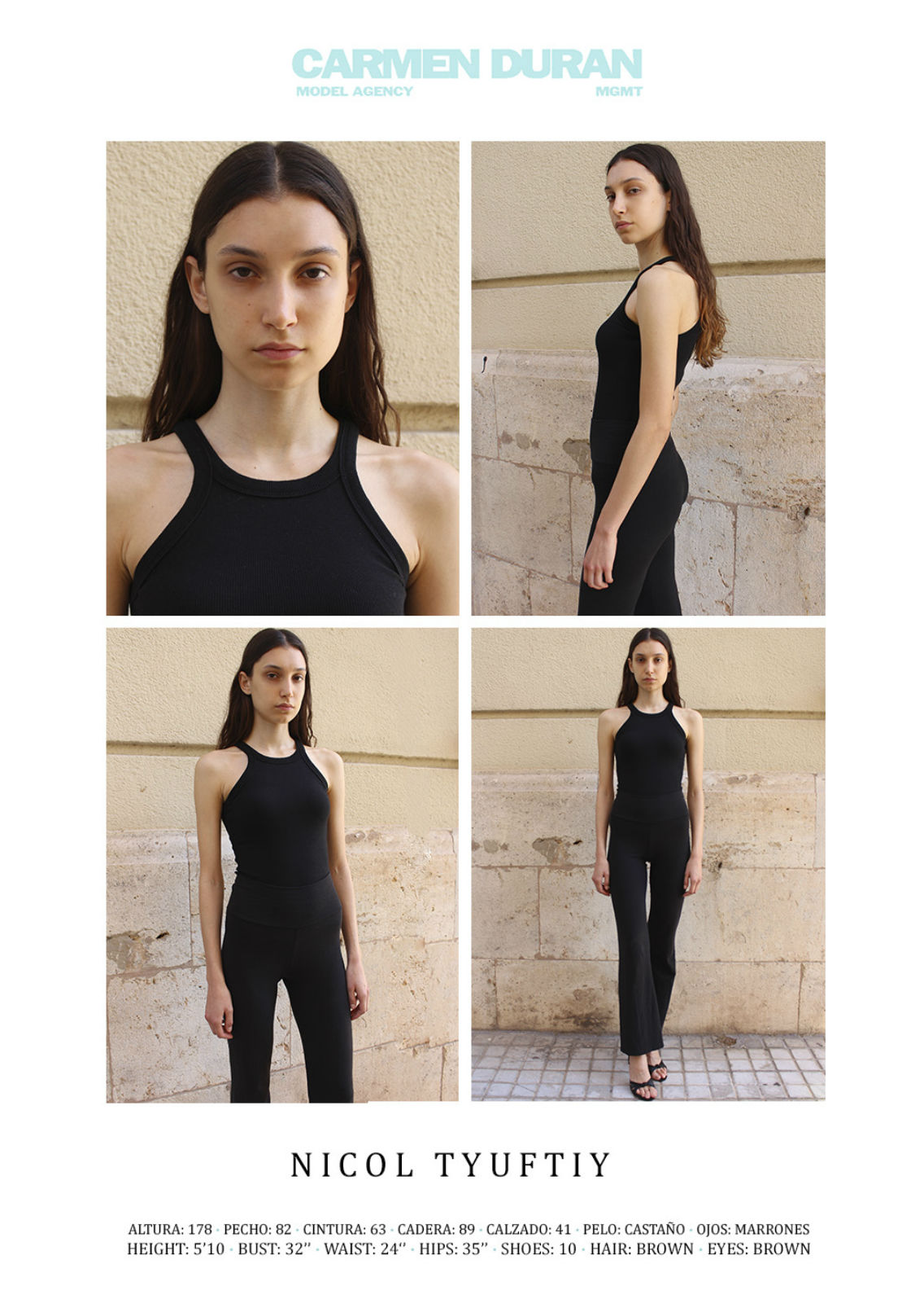 NICOL TYUFTIY. Carmen Duran Model Agency.