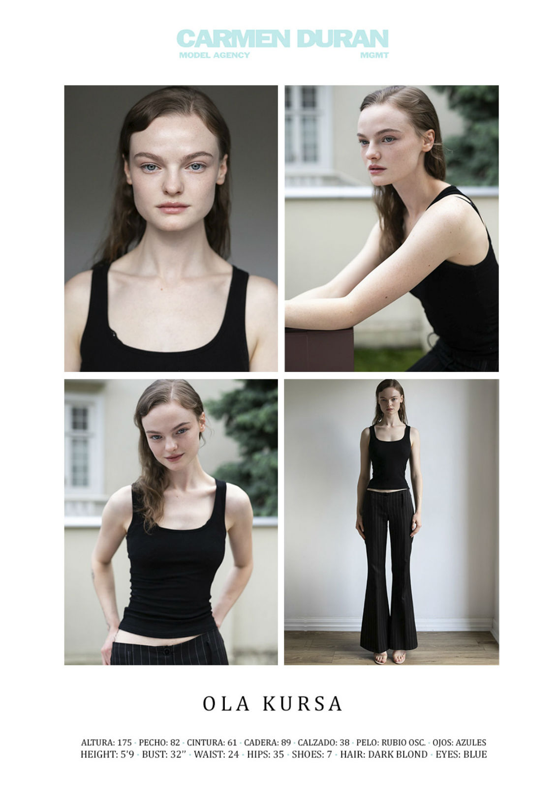OLA KURSA. Carmen Duran Model Agency.