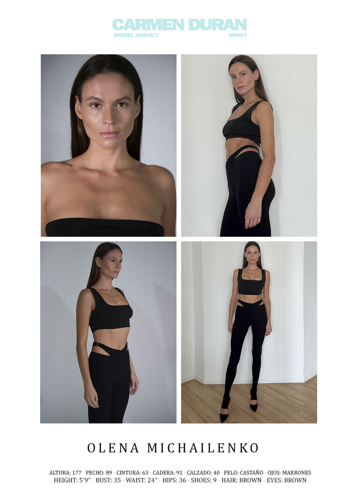 OLENA MICHAILENKO . Carmen Duran Model Agency.