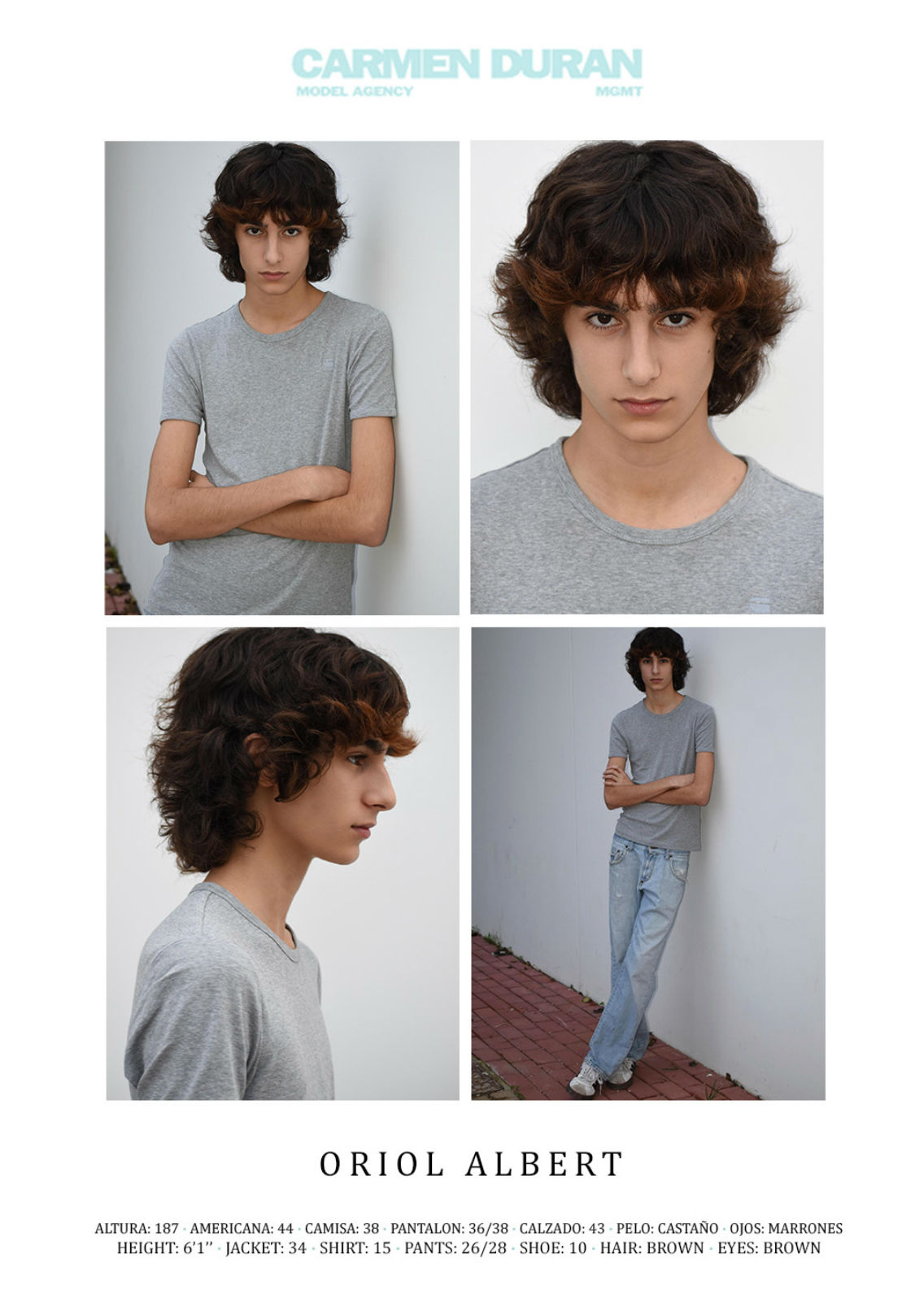 ORIOL ALBERT. Carmen Duran Model Agency.