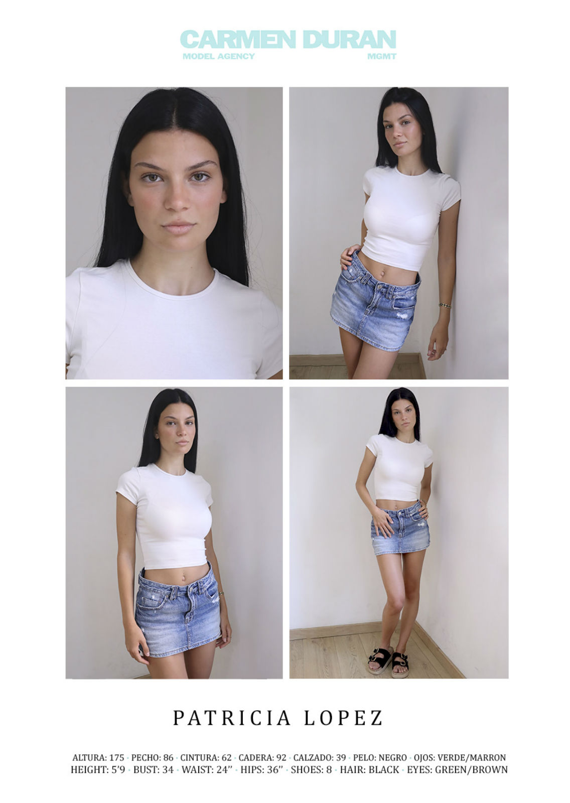 PATRICIA LOPEZ. Carmen Duran Model Agency.