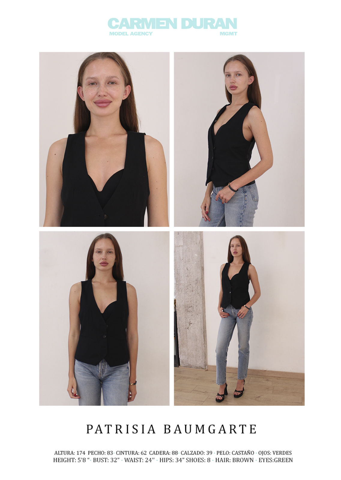 PATRISIA BAUMGARTE. Carmen Duran Model Agency.