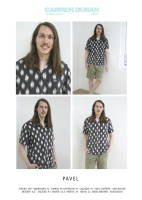 PAVEL. Carmen Duran Model Agency.