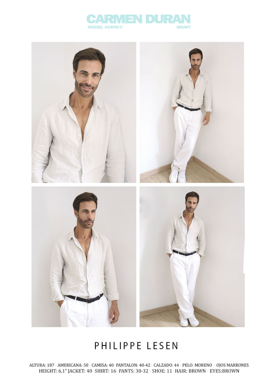 PHILIPPE LESEN. Carmen Duran Model Agency.