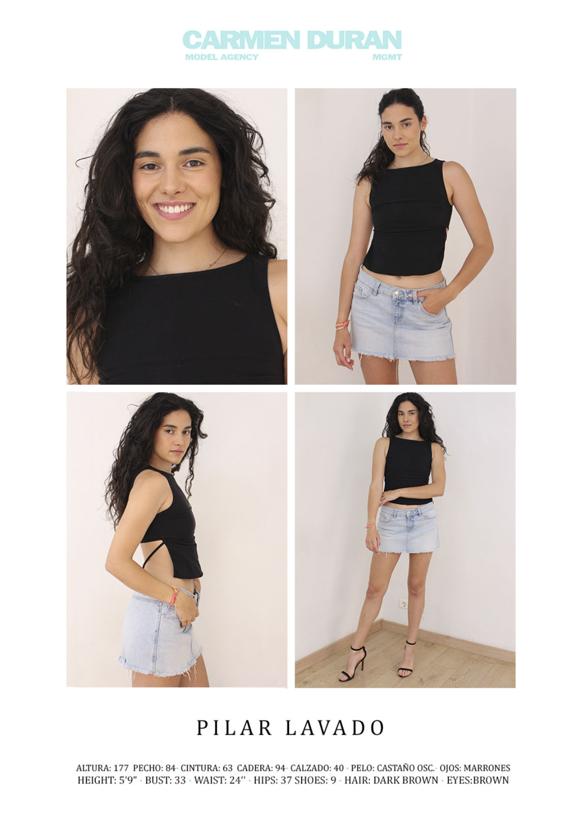 PILAR LAVADO. Carmen Duran Model Agency.