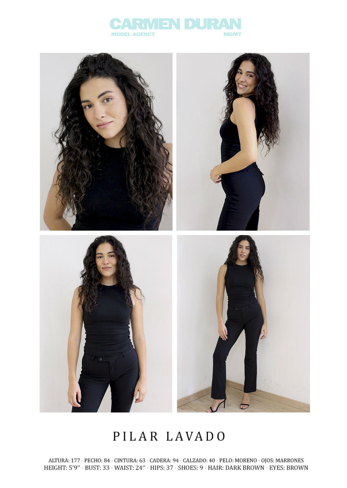 PILAR LAVADO. Carmen Duran Model Agency.