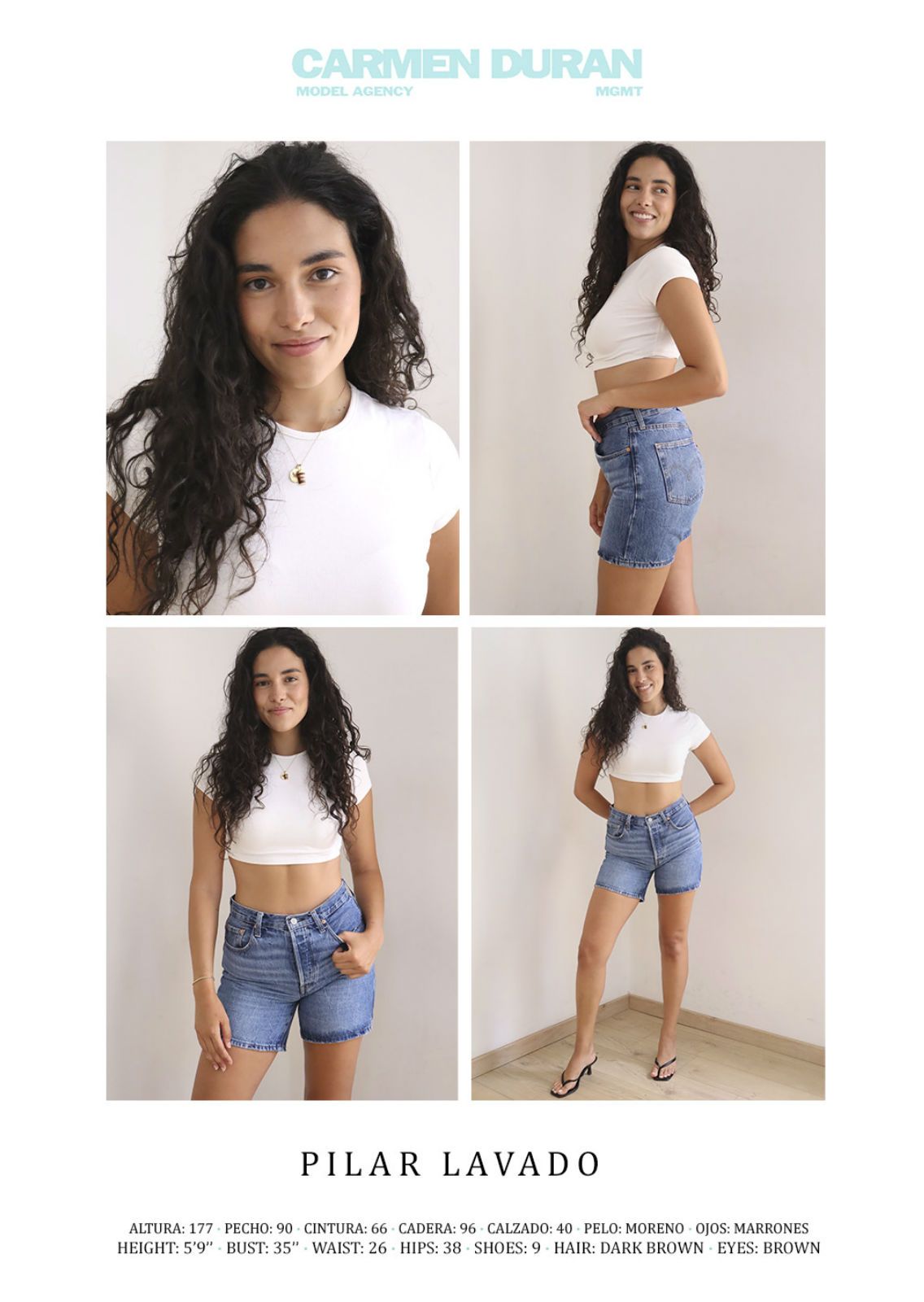 PILAR LAVADO. Carmen Duran Model Agency.