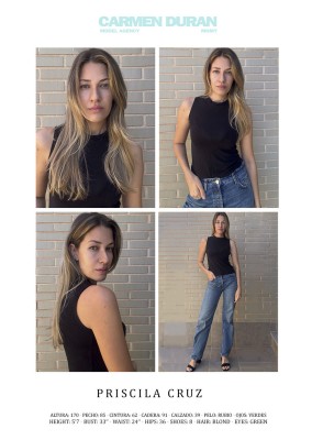 PRISCILA CRUZ. Carmen Duran Model Agency.