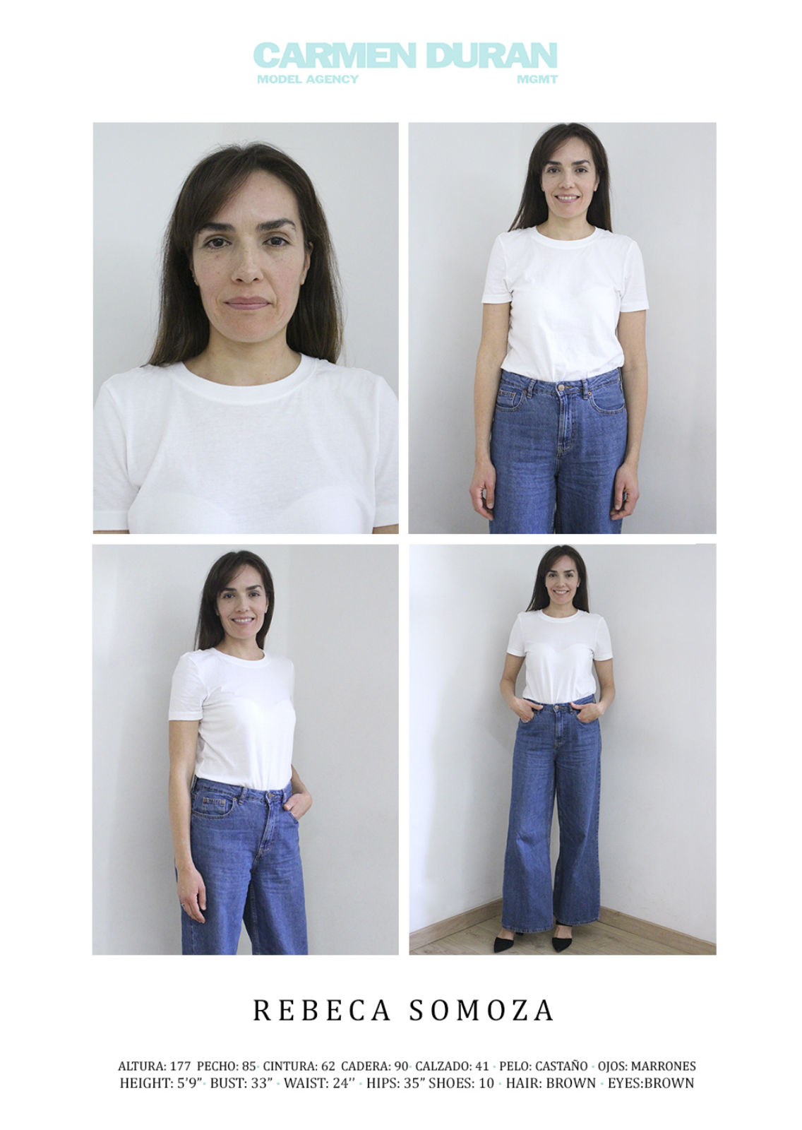 REBECA SOMOZA. Carmen Duran Model Agency.