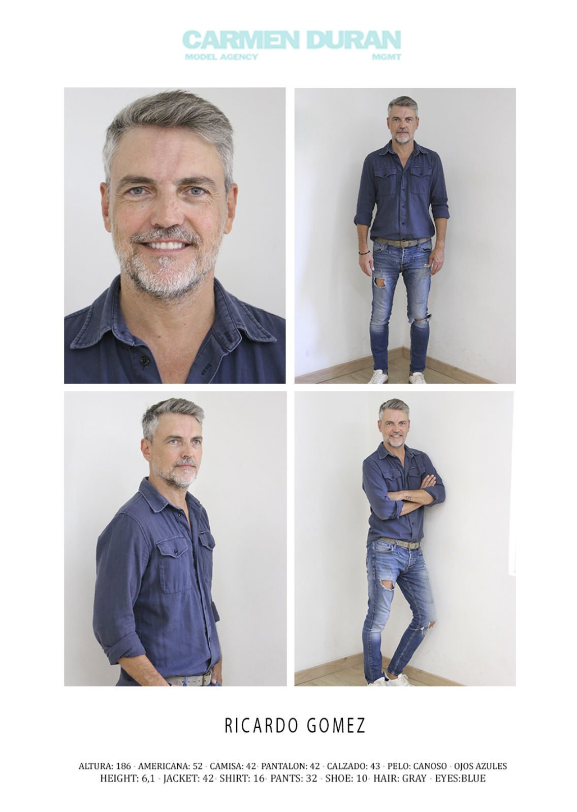 RICARDO GOMEZ. Carmen Duran Model Agency.