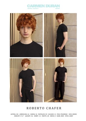 ROBERTO CHAFER. Carmen Duran Model Agency.
