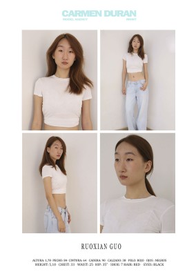 RUOXIAN GUO. Carmen Duran Model Agency.