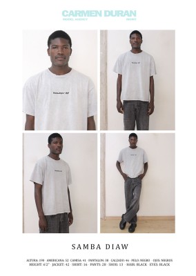 SAMBA DIAW. Carmen Duran Model Agency.