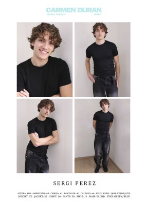 SERGI PEREZ . Carmen Duran Model Agency.