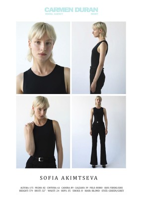 SOFIA AKIMTSEVA. Carmen Duran Model Agency.