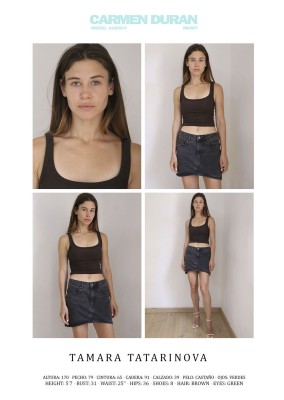 TAMARA TATARINOVA. Carmen Duran Model Agency.