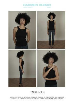 TARAH LEPEL. Carmen Duran Model Agency.
