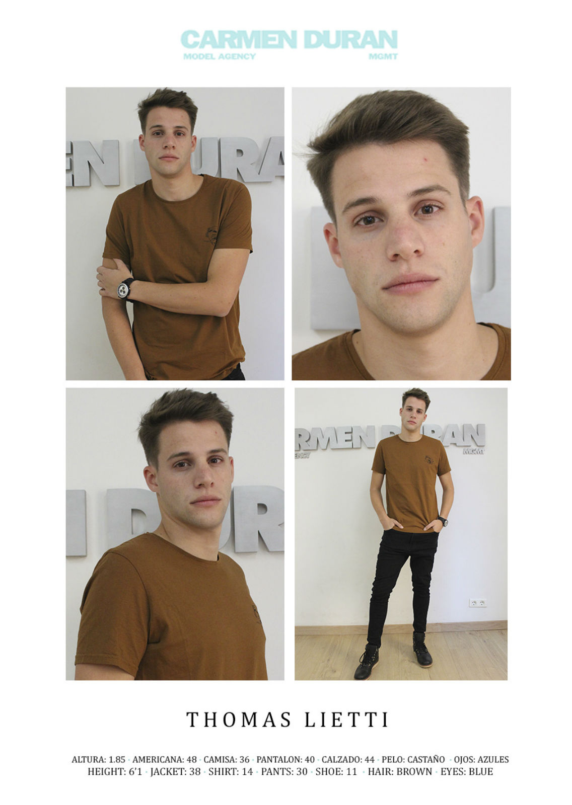 THOMAS LIETTI. Carmen Duran Model Agency.
