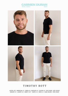 TIMOTHY BOTT. Carmen Duran Model Agency.