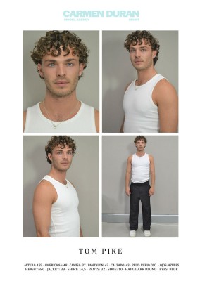 TOM PIKE. Carmen Duran Model Agency.