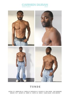 TUNDE. Carmen Duran Model Agency.