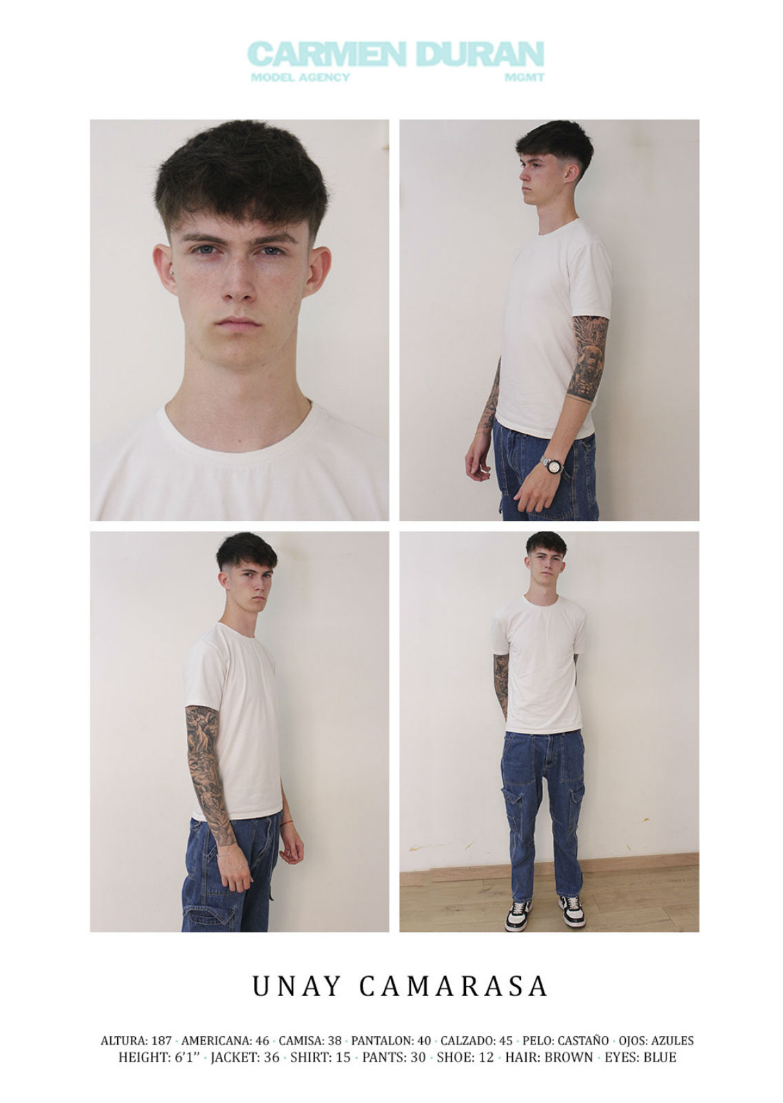 UNAY CAMARASA. Carmen Duran Model Agency.