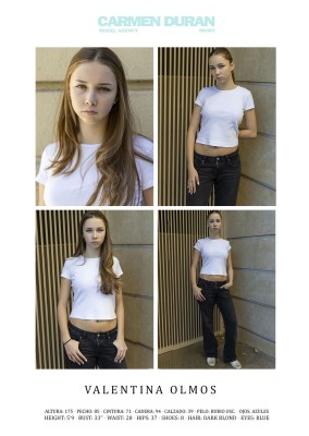 VALENTINA OLMOS. Carmen Duran Model Agency.