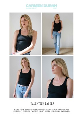 VALENTINA PASKER. Carmen Duran Model Agency.