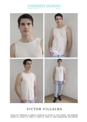 VICTOR VILLALBA. Carmen Duran Model Agency.