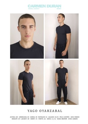 YAGO OYARZABAL. Carmen Duran Model Agency.