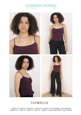 YISMELIS. Carmen Duran Model Agency.